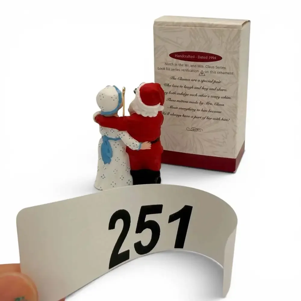 Hallmark Keepsake A Handwarming Present Mr and Mrs Claus Ornament 1994